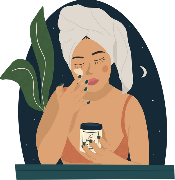 Woman Doing Skincare